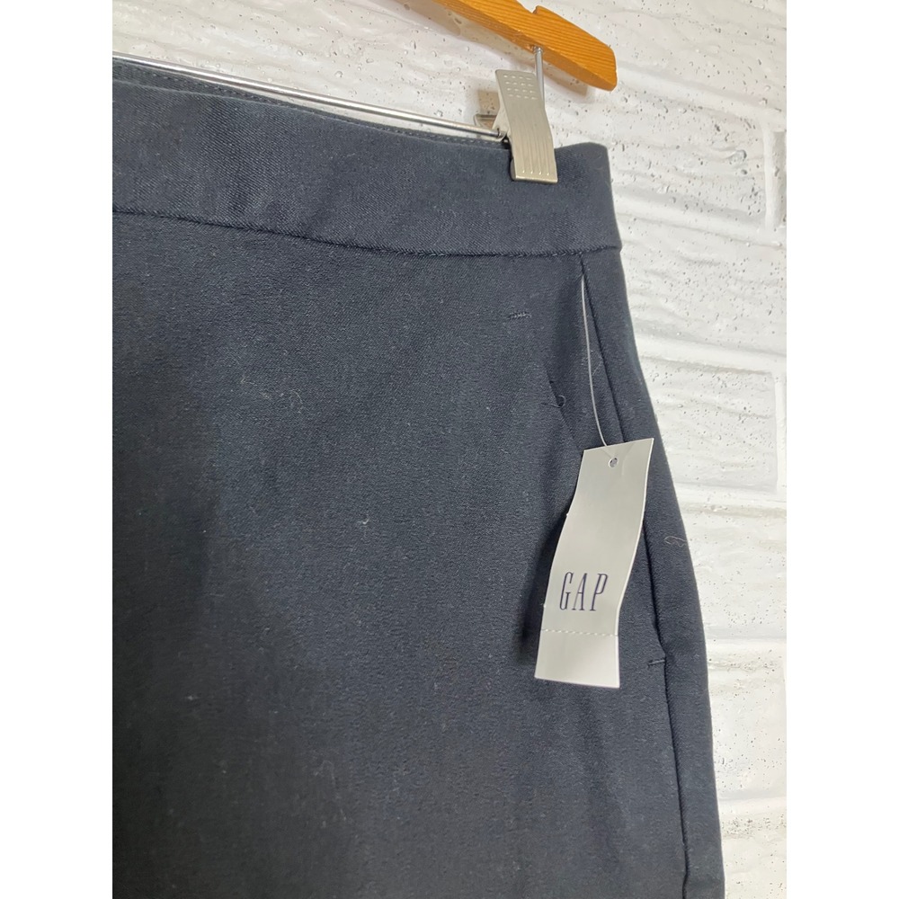 Gap High Rise Slim Boot Pants Women 10 Tall Black NWT Stretch Workwear - Picture 2 of 7